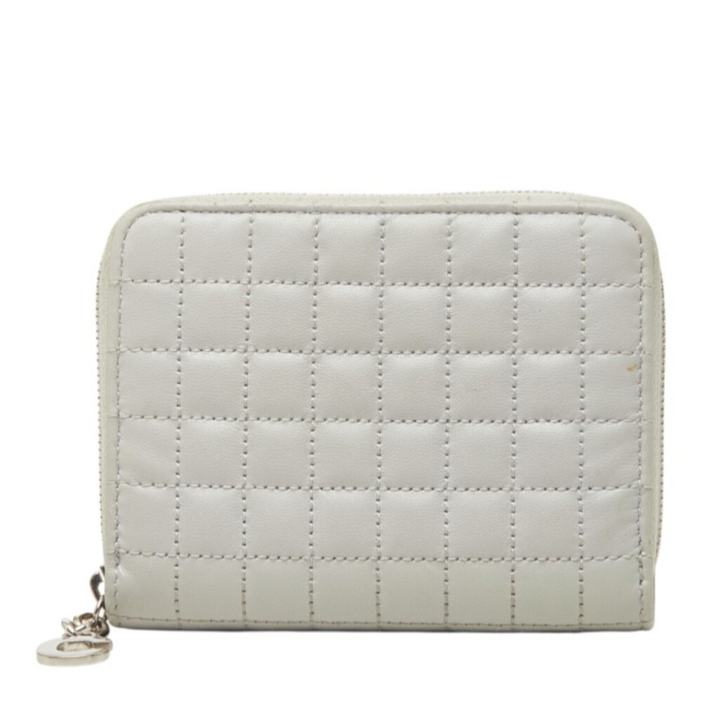 Celine C-Charm Wallet/Coin Purse, Business Card Holder/Card Case, Coin Gray L...